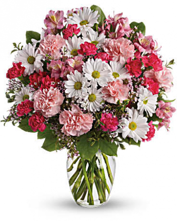  Sweet as can be with Pink Roses or Lavender roses 