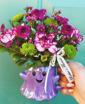 Ghost Mug Arrangement, purple 