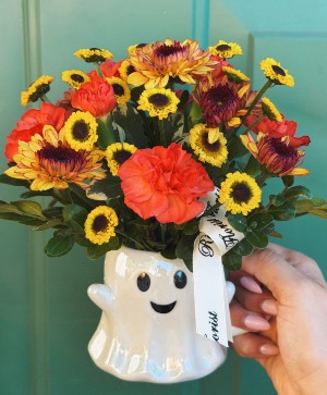 Ghost Mug Arrangement, white  