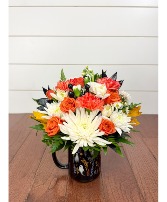 Ghostly Garden Mug Arrangement