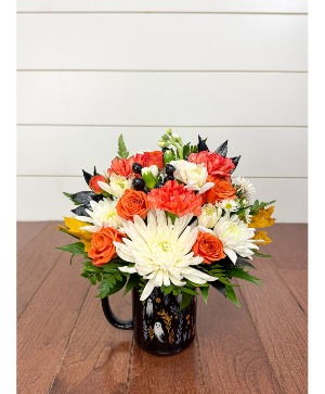 Ghostly Garden Mug Arrangement