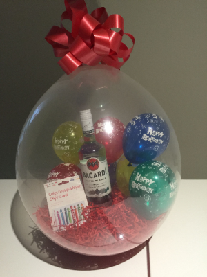 Gift Cards & Goodies To A Giant Balloon Gift Cards & Goodies To A Giant Balloon