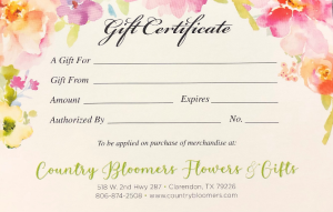Gift Certificate 