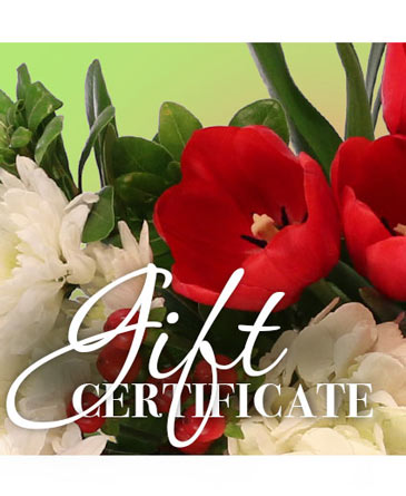 Gift Certificate Redeemable Anytime in Ladysmith, WI | RAINBOW FLORAL