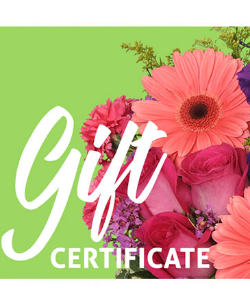 Send A Gift Certificate Redeemable Anytime in Northampton, MA | Forget Me Not Florist