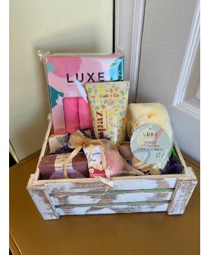 LUXURY SPA CRATE GIFT BASKET