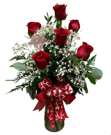 Half Dozen Valentine's Special 6 Red Roses