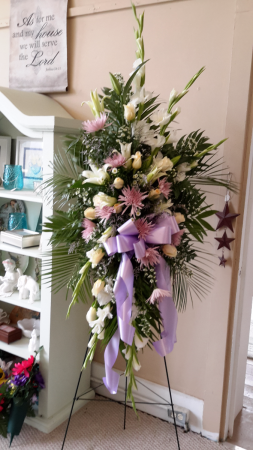 Gingers favorite  Standing Spray  in Jamestown, IN | Garden Gate Gift & Flower Shop