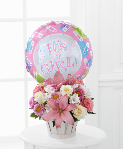 Girls are great bouquet and mylar  