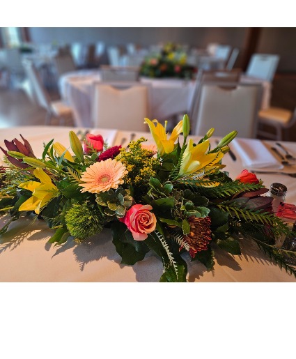 Colorful celebrations  Table centerpiece
