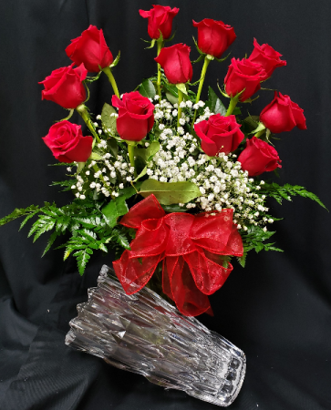GIVE THE GIFT OF CRYSTAL Vase Arrangement 