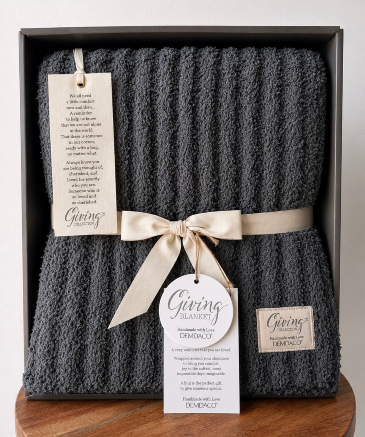 Giving Blanket - Grey  in Owensboro, KY | Ivy Trellis Floral