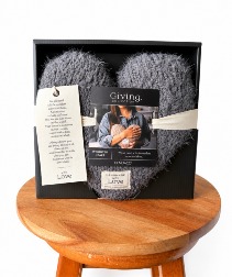 Weighted Heart Pillow - Charcoal 