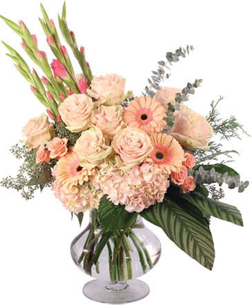 Gladly Pastel & Pink Flower Arrangement in Marmaduke, AR | Choco Taco Florist ***TEST SHOP****