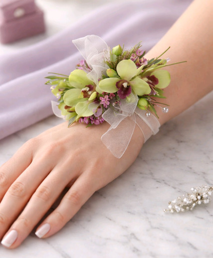 GLAMOROUS GREEN Corsage