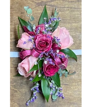 Glamour and Glitz Wrist Corsage