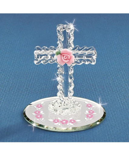 Glass Baron Cross Figurine 