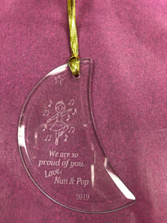 Glass suncatcher Engraved especially for you