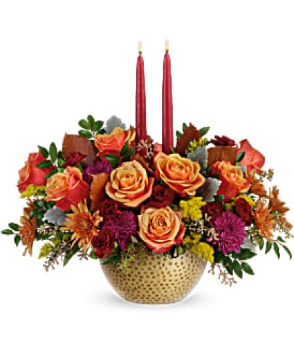 Gleaming Autumn Centerpiece