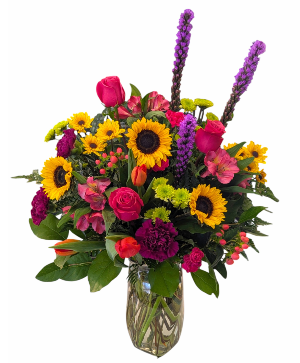 Gleeful Garden Vase Arrangement
