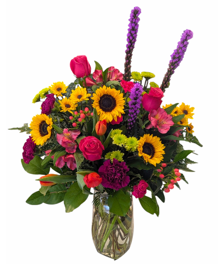 Gleeful Garden Vase Arrangement