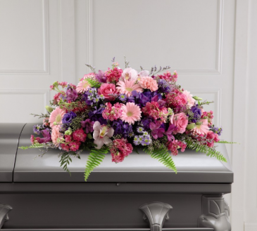 Glorious Garden Casket Spray Casket Spray  in Las Vegas, NV | Blooming Memory