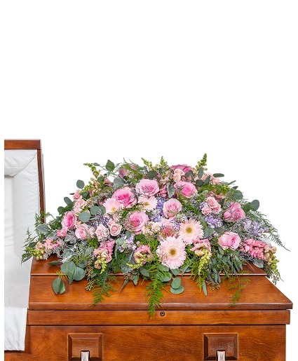 Glorious Garden Casket Spray Flower Arrangement