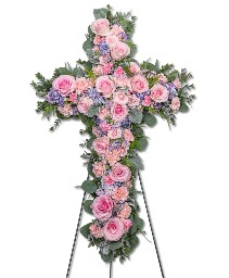 Glorious Garden Cross Sympathy