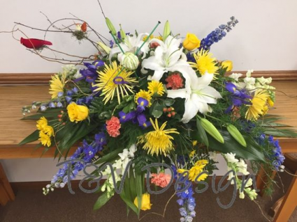 Glorious Goodbye Casket Spray