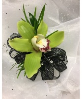 Glorious Green Wrist Corsage