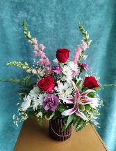 Glowing Love Lantern FLOWER ARRANGEMENT