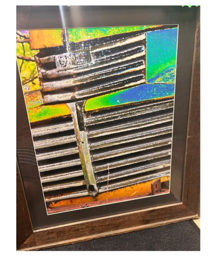 "GMC Front Grill"  Framed Print