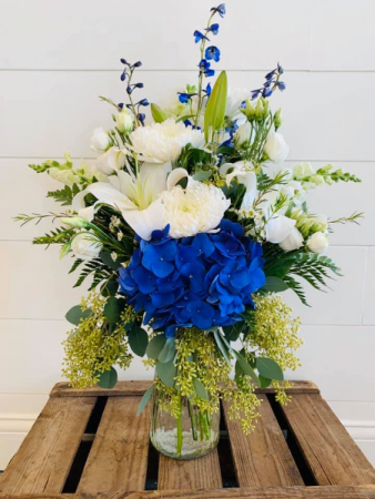 Go Big Blue Floral Arrangement