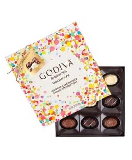 GODIVA GOLDMARK ASSORTED CAKE FLAVOR CHOCOLATES GOURMET FOOD in