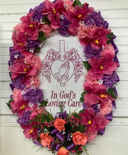 God's Loving Care Silk Standing Spray