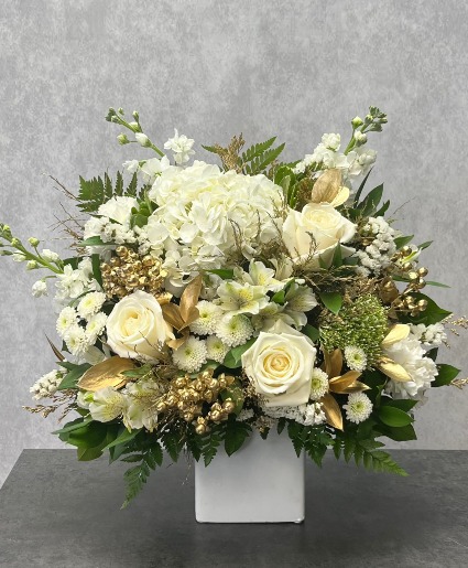 Gold and White 