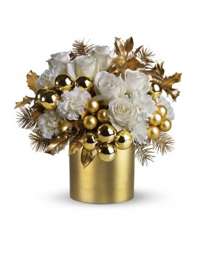Gold and white   flakes 