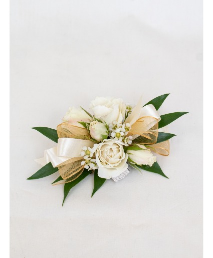Gold Corsage Prom Flowers in Burlington, VT - Kathy + Company Flowers