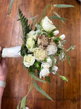 gold-dipped bqt flowers hand tied prom bouquet /HOMECOMING