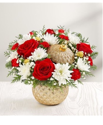Gold Sparkling Ornament With Lid