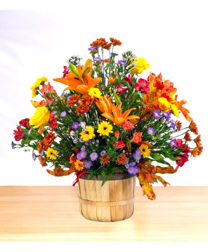 Bobbing for Blooms  Basket Arrangement