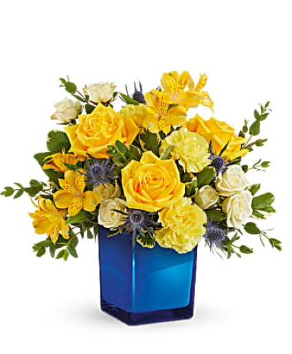 Golden Blue Arrangement