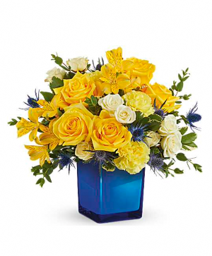 Golden Blue Bouquet 