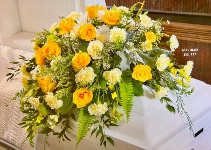 Golden Casket Spray Casket Spray