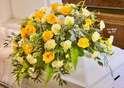 Golden Casket Spray Casket Spray
