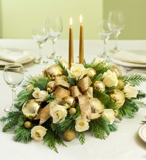 GOLDEN CELEBRATION CENTERPIECE 