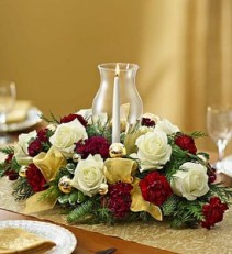 Golden Christmas Centerpiece A Gift of Gilt and light 