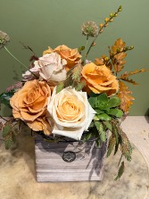 Golden Fall Wooden Box