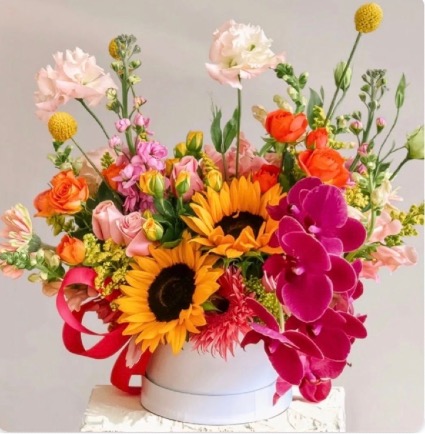 Golden Garden Bloom Box  Perfect For any Special Occasion!