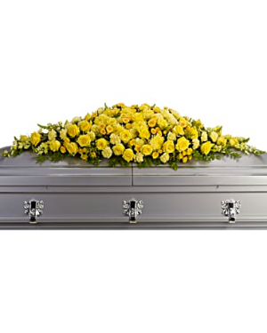 Golden Garden Casket Spray 